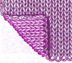 двухцветное вязание